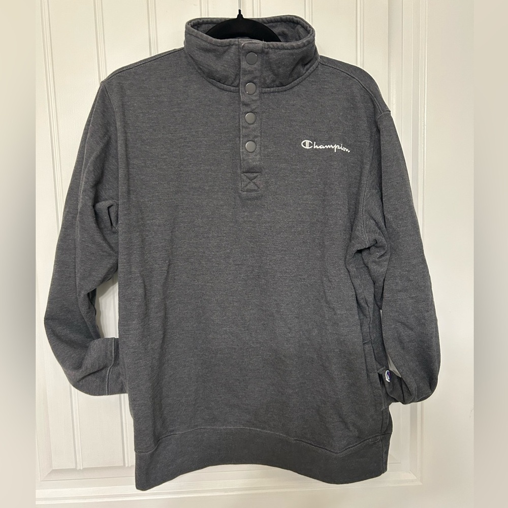 Champion Charcoal Snap-Button pullover